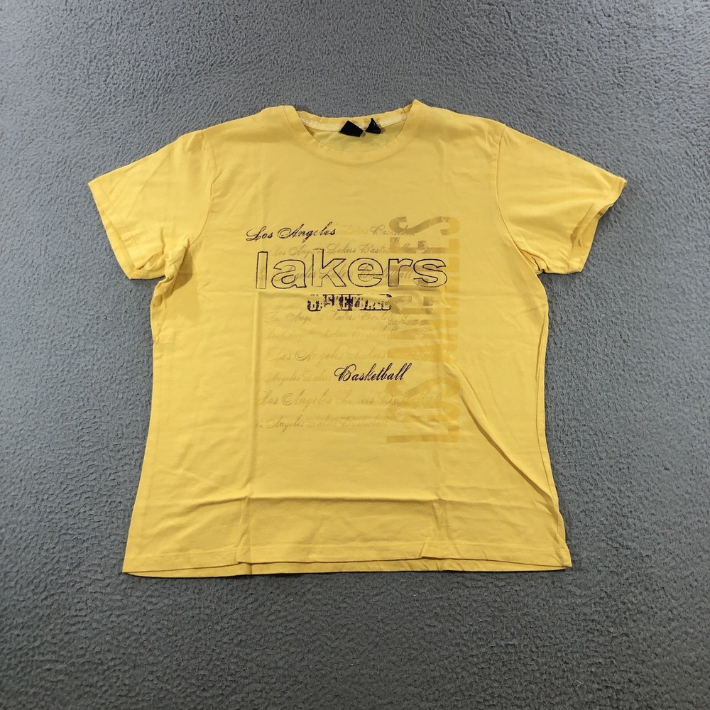 Vtg La Lakers Shirt Women's XL Yellow Gold  Gear For Sports